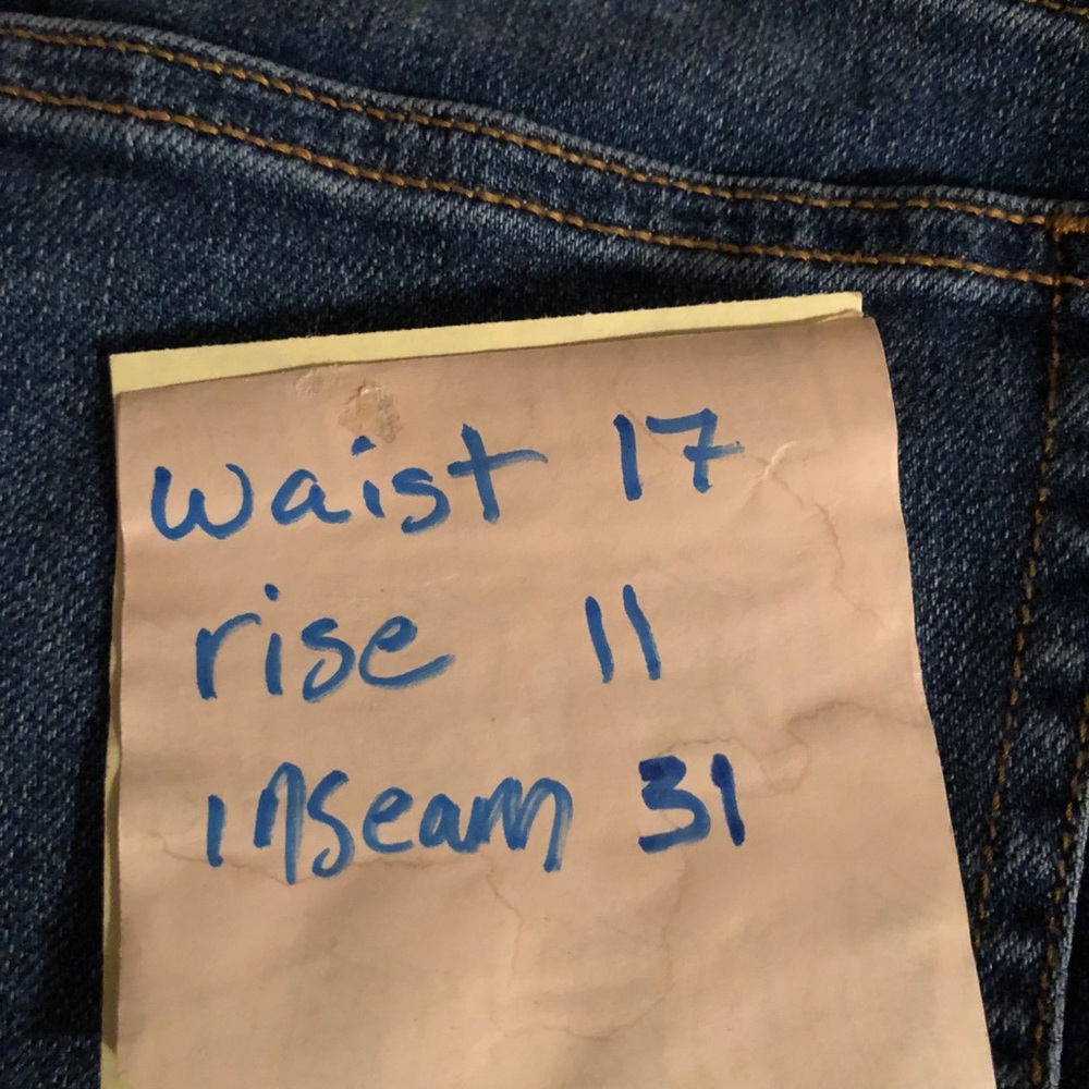 Lands' End Women's Blue Straight Cut Jeans - Picture 8 of 9